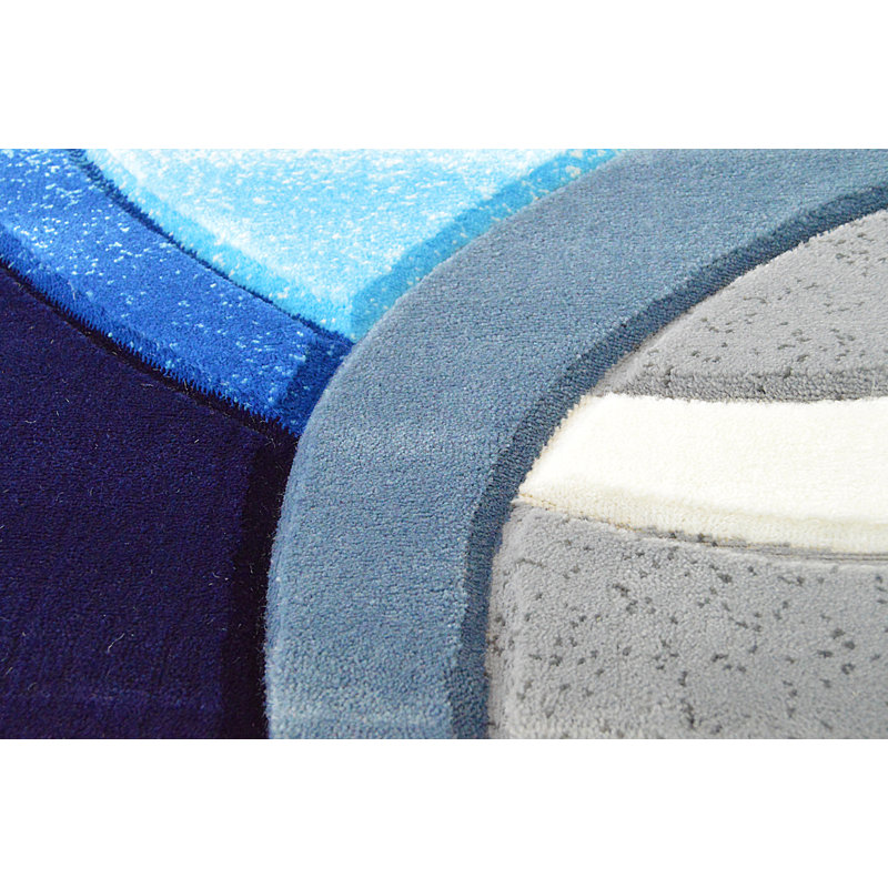 Ivy Bronx Mccampbell Performance Blue Rug & Reviews Wayfair